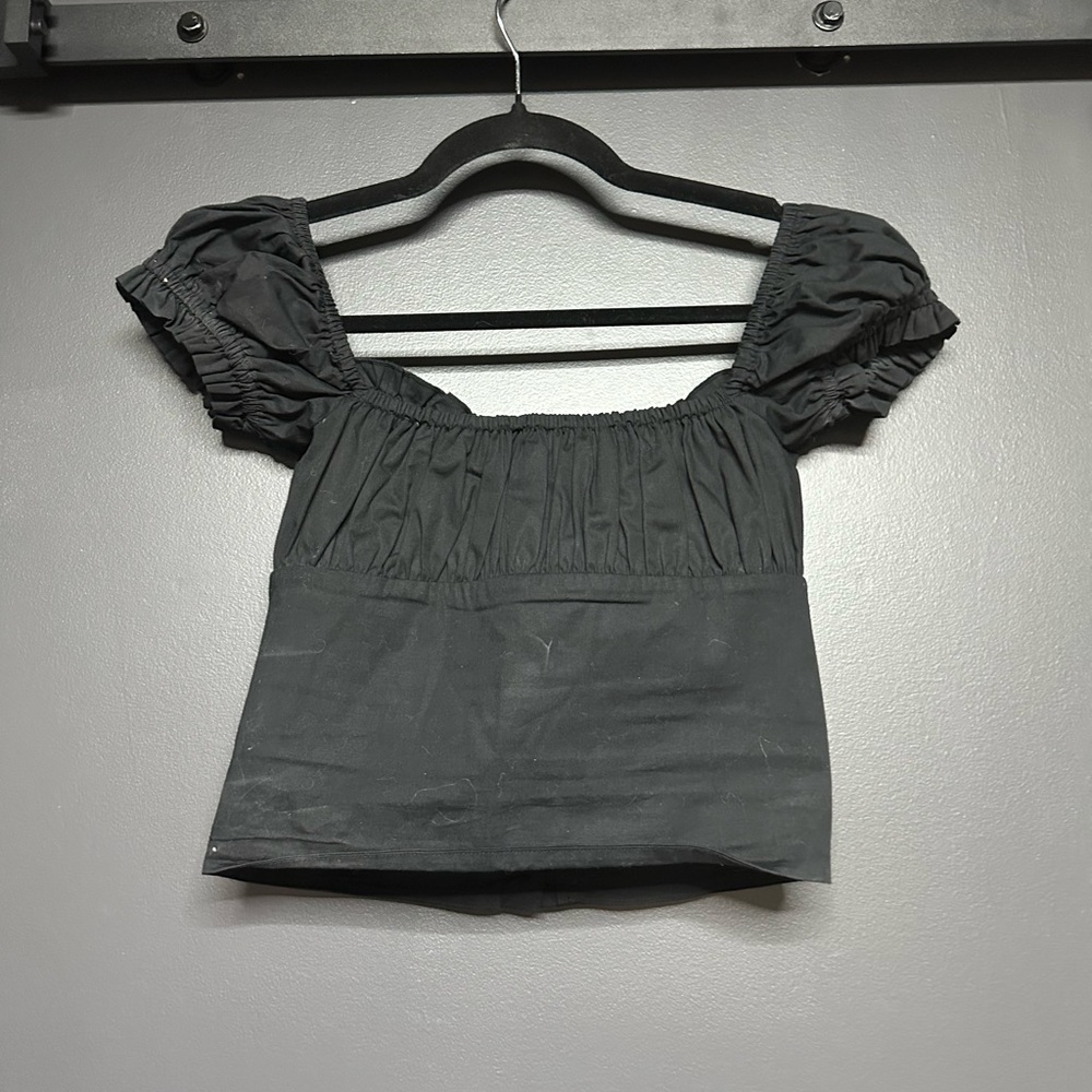 NWOT With Jean Louie Top Black S - Picture 4 of 6